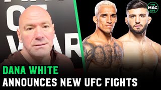 Dana White Announces Charles Oliveira Vs. Arman Tsarukyan, Dustin Poirier Vs. Benoit St-Denis