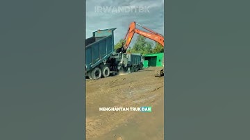 Operator NGAMUK ‼️ Dump Truck & Fasilitas Jadi sasaran 😱 #shorts #fyp #excavator