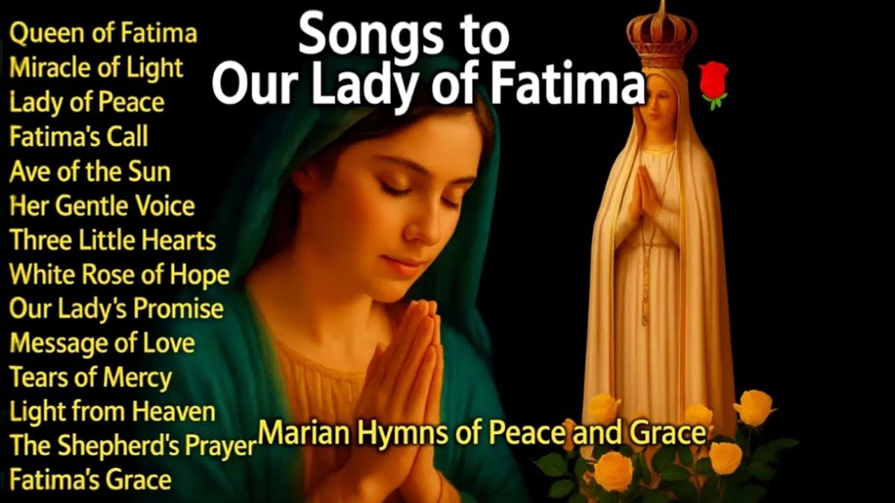 “15 Songs to Our Lady of Fatima 🌹 | Queen of Peace| Marian Hymns of Love and Mercy”