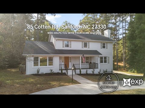 85 Cotten Rd, Sanford, NC home video tour