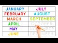 Month Names and Shape Names for Kids | Easy Learning Video