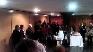 Baile Aurresku a los premiados por Euskalsida 2013