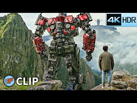 Optimus Prime Talks to Noah "Till All Are One" Scene | Transformers Rise of the Beasts (2023) 4K HDR