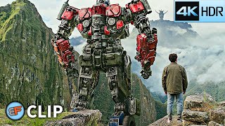 Optimus Prime Talks to Noah "Till All Are One" Scene | Transformers Rise of the Beasts (2023) 4K HDR