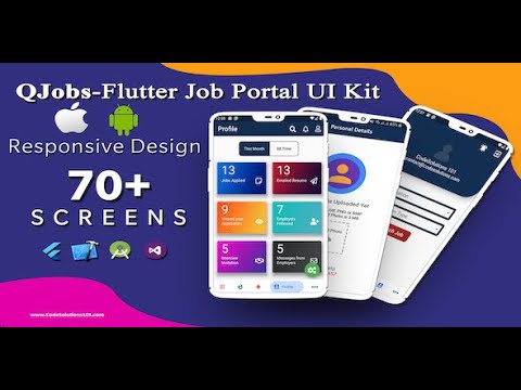 QJObs- Flutter Job Portal UI Template Kit