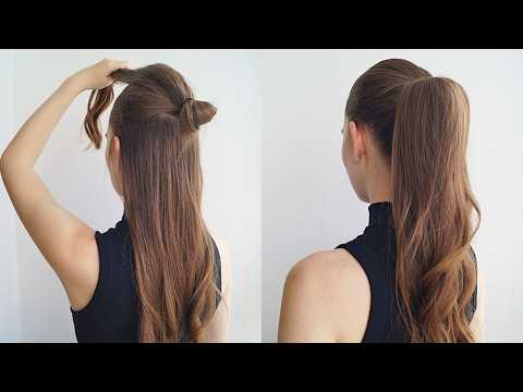 VOLUMINOUS PONYTAIL FOR THIN HAIR. HAIR HACK!