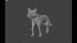 Fox walking animation test || Blender 3D 