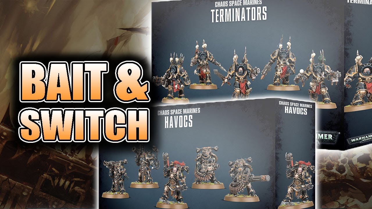 Warhammer 40k Chaos Terminators Metal Boxed Complete Space Marines Métal 43-19 - Jeux & Jouets