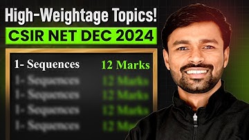 CSIR NET Mathematics Topics Wise Weightage | Mathematical Science High Weightage Topics