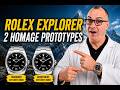 Rolex Explorer Experiment with 2 Homage Prototypes