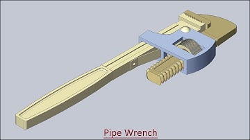 Pipe Wrench (Volume-2)--Solid Edge Tutorial