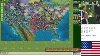 Power Grid - USA 4-Player Game (Green-Yellow-Red-Aqua), funkdoc/daroj/teokop/RoaringPossum