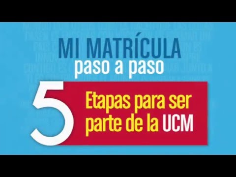 Matrícula UCM 2016 Paso a Paso