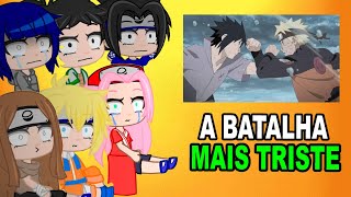 Sala do Naruto Reagindo a Naruto vs Sasuke - Batalha Final (gacha life react)