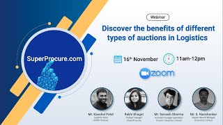 Discover the benefits of different types of auctions in Logistics | Webinar | SuperProcure