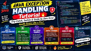 Java Exception Handling Tutorial 🔥 Try-Catch, Switch & Divide by Zero Error