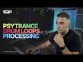 Psytrance drum loops processing