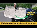 ROWJOWL 2025 アップグレードされた車用フロントガラスサンシェード傘、T-Cool コーティング UV シールド - 価値はありますか?