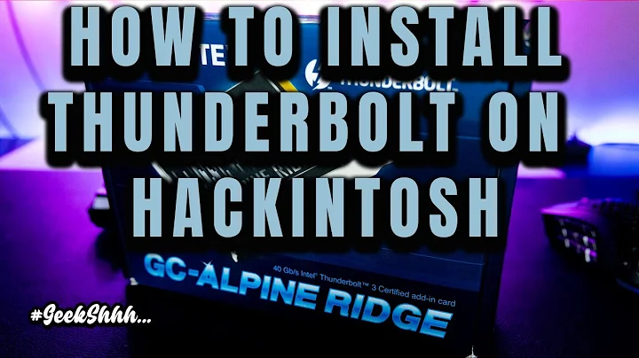 HackintoshのためのAlpine Ridge Thunderbolt 3カードのフラッシュ方法