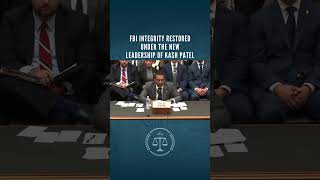 Under FBI Director Kash Patel’s leadership, the integrity of the FBI is being restored!