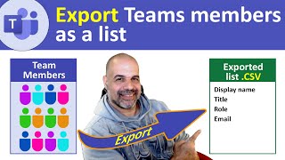 Export a list of all Teams members as a CSV file by Nicos Paphitis 20,604 views 1 year ago 6 minutes, 7 seconds