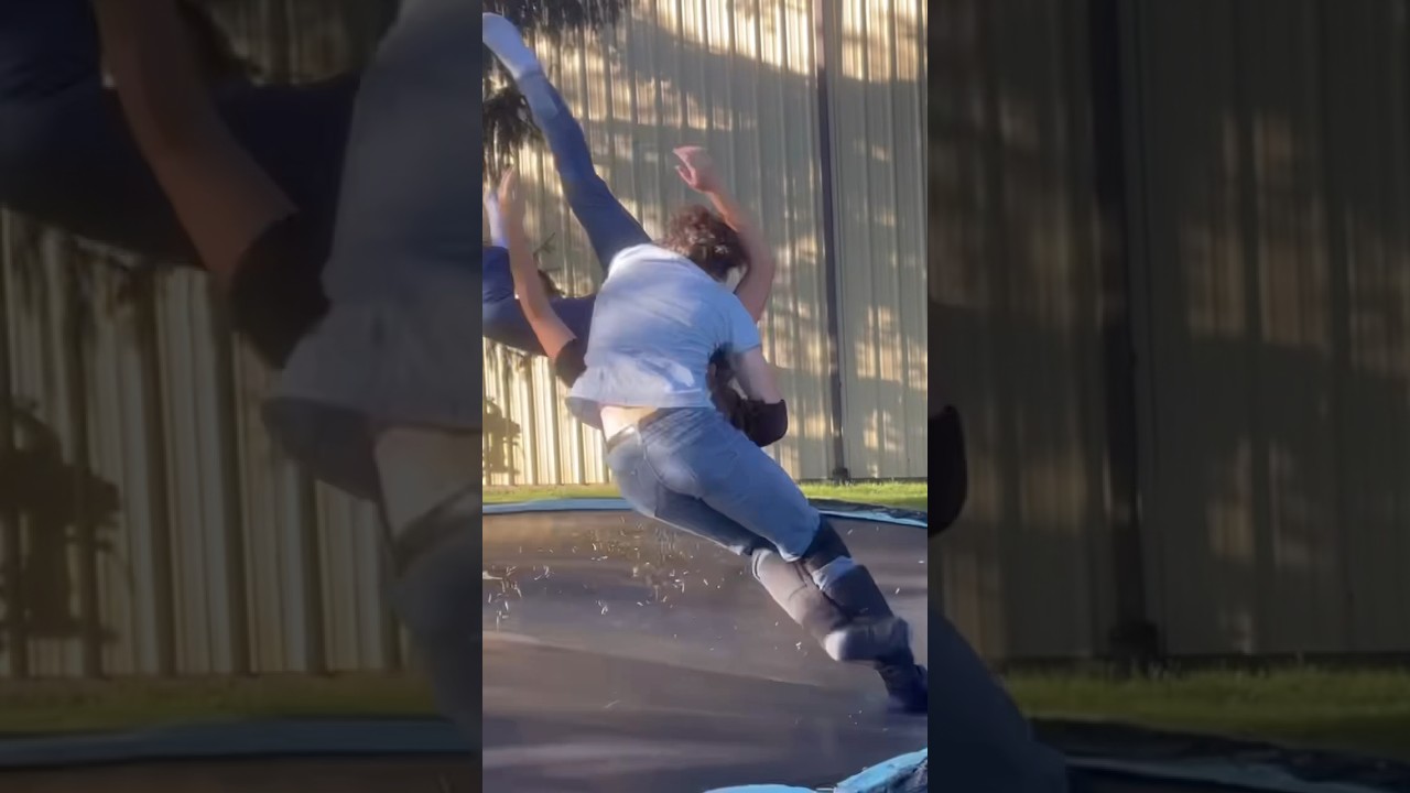 Suplex Slam OMG WWE Moves Trampoline *Fake Body* 