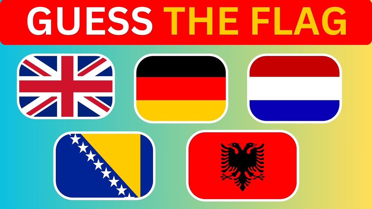 Flags of the World - 5 countries in 15 seconds 🥸 #guessflags