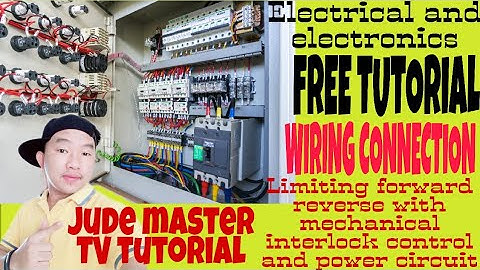 Limiting forward reverse w/ mechanical interlock wiring connection AUTOCAD/Jude master TV tutorial