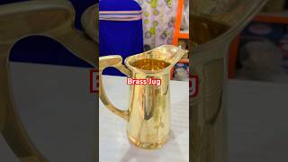 Brass Jug #brass #vinod #bronzecookware #kitchen #trending #cookware #food #copper #brassware