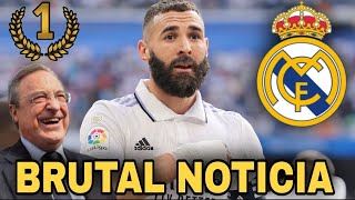 ¡SE CONFIRMA ESTA BRUTAL NOTICIA PARA EL REAL MADRID CON BENZEMA! | NOTICIAS DEL REAL MADRID