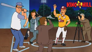 Hank Plays A Comedy Baseballer