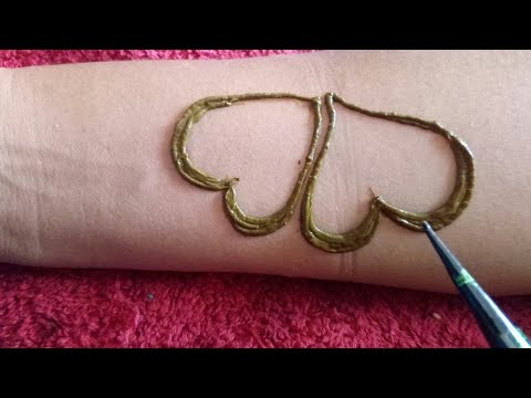 Beautiful Heart-shape Full Hand Mehndi Design For Front Hand || How To Apply This Mehndi Design ||