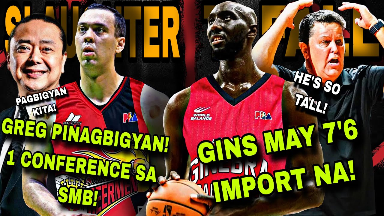 GRABE TOH SOBRANG LAKI! 7’6 TACKO FALL NEW IMPORT NA NG GINEBRA! | GREGZILLA 1 CONFERENCE SA SMB!