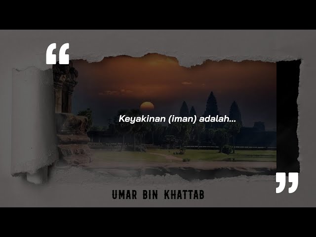 Story Wa Islami Kata Bijak Umar Bin Khattab class=