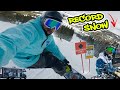 Snowboarding most recorded snow in history mammoth  boreal pt8