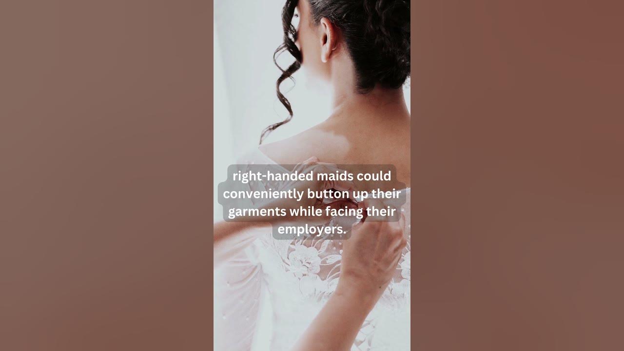 Why Women's Shirt Buttons Are on the Left Side YouTube