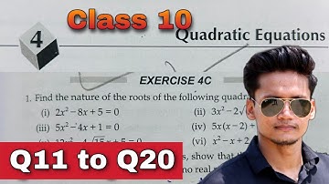 Ex 4C Q11 to Q20 Quadratic Equations | Class 10 | RS Aggarwal | Chapter 4  CBSE | Rajmith study