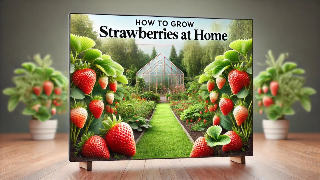 How to grow strawberries at Home - YouTube