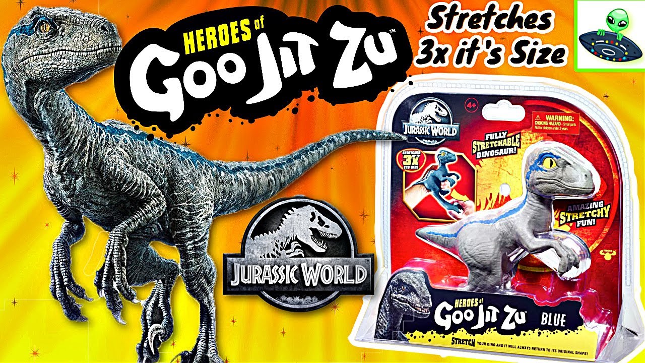 Heroes of Goo Jit Zu Velociraptor Blue Jurassic World YouTube