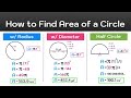 Calculate the radius and area of circle #maths @mathqueen777 @mathsmasti