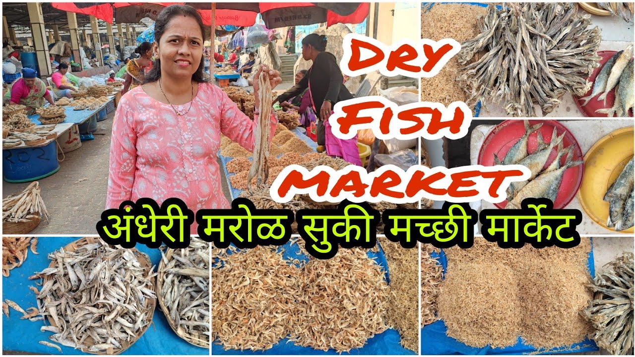 मरोळ अंधेरी सुकी मच्छी मार्केट Marol Andheri dry Fish Market YouTube
