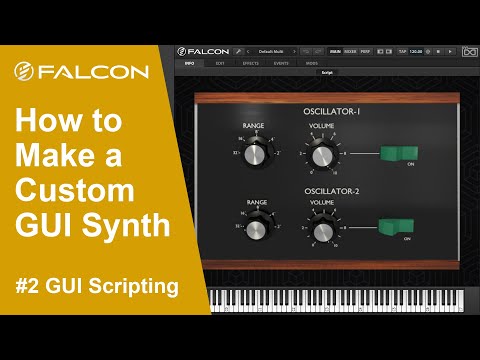 UVI Falcon Tutorial: How to Make a Custom GUI Synth #2 GUI Scripting