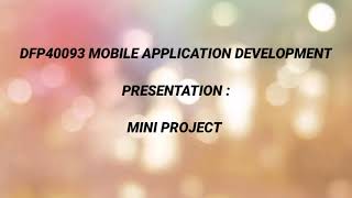 PRESENTATION MAD MINI PROJECT