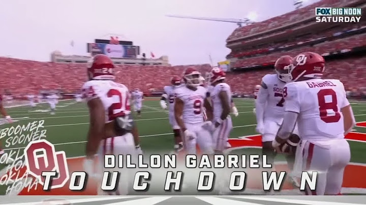 Oklahoma QB Dillon Gabriel 61 Yard TD Run vs Nebraska | 2022 College Football