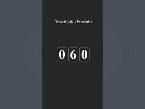 CSS Number Counter #shorts - YouTube