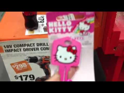  Hello  Kitty  Key at Home  Depot  YouTube