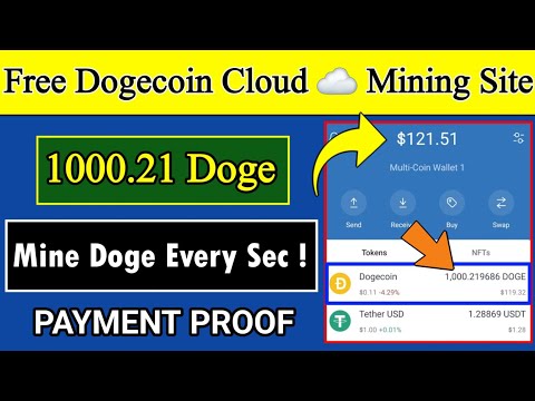 New Free Dogecoin Cloud Mining Site | Get 5 Mhs Power Free | Mine Free Doge | Daily Withdraw