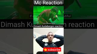 Dimash kudaibergen Reaction - Arabian reacts #shorts