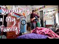 SURPRISING MY FAMILY! (Home From College!)