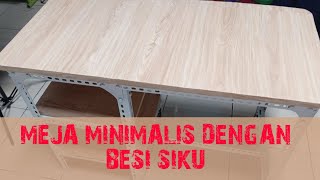 Membuat Meja dengan besi siku lubang